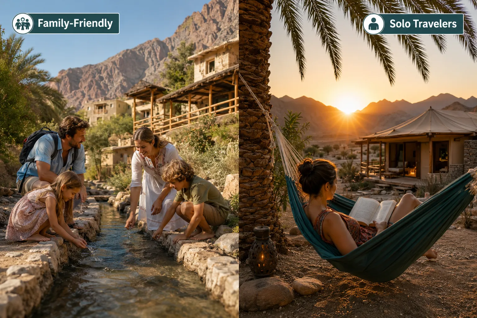 Are Oman Eco-Lodges Good for Families or Solo Travelers